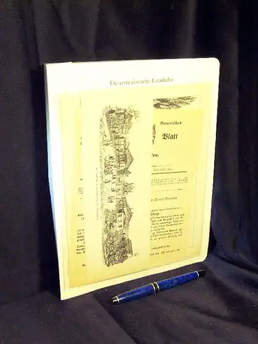 Die Nürnberg-Fürther Ludwigseisenbahn in Kunst und Politik - enthält: Königlich Bayerisches Intelligenz-Blatt für Mittelfranken. Nr. 92 von 1844 sowie 2 Abbildungen: Der Ludwig-Eisenbahnhof vor Nürnberg.. 