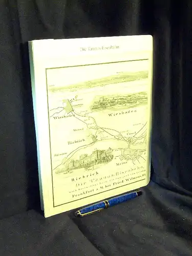 Die Taunus-Eisenbahn - ein Stich von 1840 - aus der Reihe: Deutsche Eisenbahn Edition EBE - Band: 01056. 