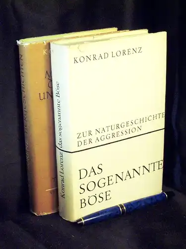 Lorenz, Konrad: Das sogenannte Böse - Zur Naturgeschichte der Aggression + Er redete mit dem Vieh, den Vögeln und den Fischen - Tiergeschichten (2 Bände) -  LAGERRÄUMUNG. 