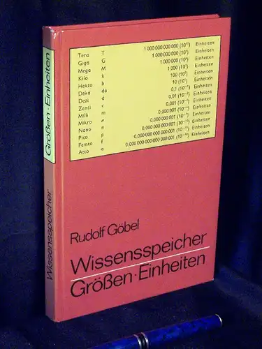 Göbel, Rudolf u.a: Wissensspeicher Größen Einheiten -  LAGERRÄUMUNG. 