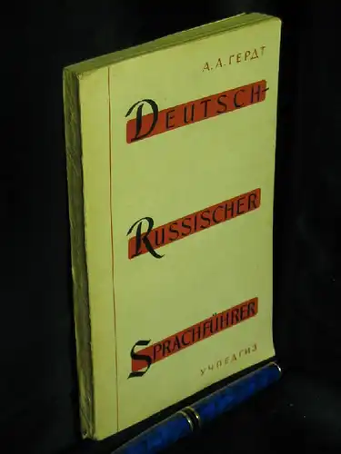 Herdt, Albert: Deutsch-Russischer Sprachführer - Ein Handbuch für Lehrer der deutschen Sprache. 