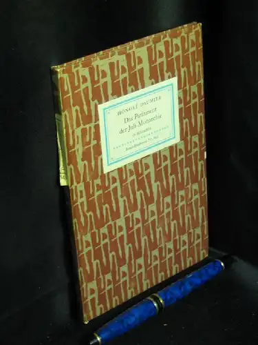 Daumier, Honore: Das Parlament der Juli-Monarchie - 36 Bronzeplastiken (Bildtafeln) - aus der Reihe: IB Insel-Bücherei - Band: 643 LAGERRÄUMUNG. 