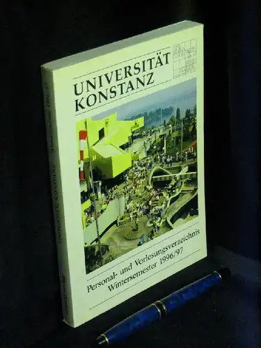 Universität Konstanz. Personal- und Vorlesungsverzeichnis Wintersemester 1996/97 -  LAGERRÄUMUNG. 