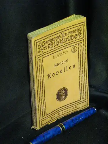 Stendhal (Marie-Henri Beyle): Novellen - aus der Reihe: Reclams Universal-Bibliothek - Band: 5088-5090. 