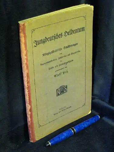 Pilz, Adolf (Zusammenstellung): Jungdeutsches Heldentum - Kriegsgeschichtliche Schilderungen aus Regimentsgeschichten, Feldbriefen und Einzelwerken für Volks- und Fortbildungsschulen. 