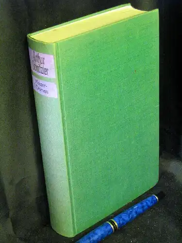 Schnitzler, Arthur: Meisterdramen -  LAGERRÄUMUNG. 