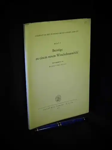 Häsler, Bertold (Herausgeber): Beiträge zu einem neuen Winckelmannbild - aus der Reihe: Schriften der Winckelmann-Gesellschaft - Band: 1 LAGERRÄUMUNG. 