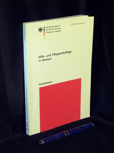 Schneekloth, Ulrich und Udo Müller: Hilfe  und Pflegebedürftige in Heimen   Endbericht zur Repräsentativerhebung im Forschungsprojekt 'Möglichkeiten und Grenzen selbständiger Lebensführung in Einrichtungen'.. 