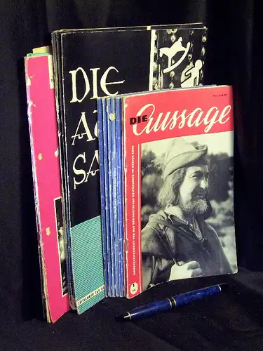 Schiffner, Walter (verantwortlich): (Sammlung) Die Aussage. Monatszeitschrift für das sozialistische Kulturleben im Bezirk Suhl 1960: 1+3, 1961: 1-4, 6 + Die Aussage. Zeitschrift für das...