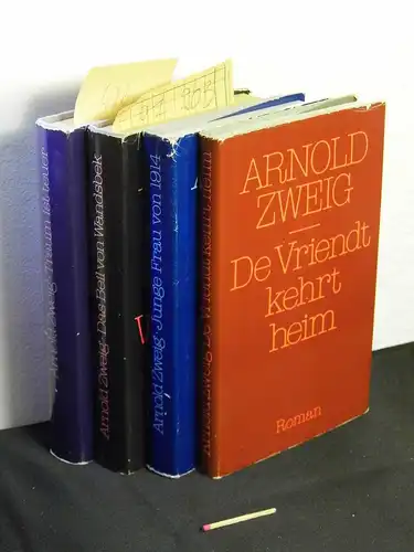 Zweig, Arnold: Ausgewählte Werke in Einzelausgaben.  Band 2, 8, 9, 10 (4 Bände) - Band 2: Junge Frau von 1914 + Band 8: De Vriendt kehrt heim + Band 9: Das Beil von Wandsbek + Band 10: Traum ist teuer Roman. 