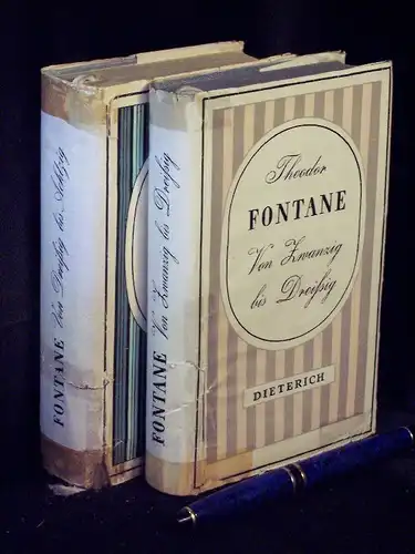 Fontane, Theodor: Von Zwanzig bis Dreißig + Von Dreißig bis Achtzig - Autobiographisches + Sein Leben in seinen Briefen - aus der Reihe: DTB - Sammlung Dietrich - Band: 180/248. 