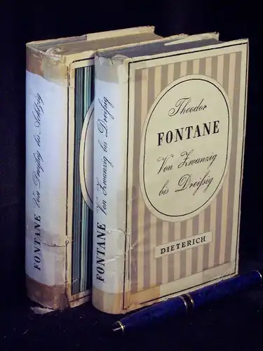 Fontane, Theodor: Von Zwanzig bis Dreißig + Von Dreißig bis Achtzig - Autobiographisches + Sein Leben in seinen Briefen - aus der Reihe: DTB - Sammlung Dietrich - Band: 180/248 LAGERRÄUMUNG. 
