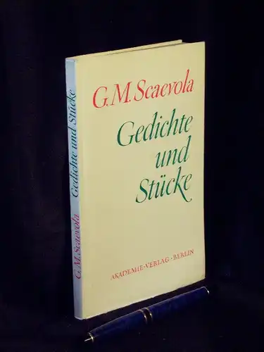 Scaevola, G.M: Gedichte und Stücke - aus der Reihe: Textausgaben zur frühen sozialistischen Literatur in Deutschland - Band: XX LAGERRÄUMUNG. 