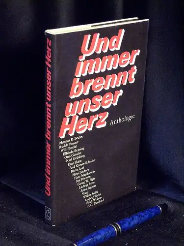 Baumgart, Hans (Herausgeber): Und immer brennt unser Herz - Anthologie -  LAGERRÄUMUNG. 