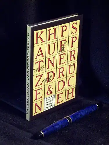 Tenzler, Gisela (Herausgeber): Katzen-, Hund- und Pferde-sprüch -  LAGERRÄUMUNG. 