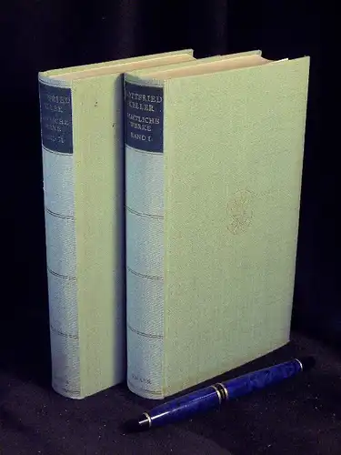 Keller, Gottfried: Sämtliche Werke in zwei Bänden - erster + zweiter Band - aus der Reihe: Knaur Klassiker -  LAGERRÄUMUNG. 