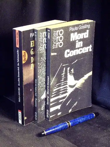Gosling, Paula: Mord im Concert + Die Falle im Eis + Ein echtes Gaunerstück. Der Polizistenkiller (3 Bände) - aus der Reihe: rororo - Band: 2602 + 2572 + 43286. 