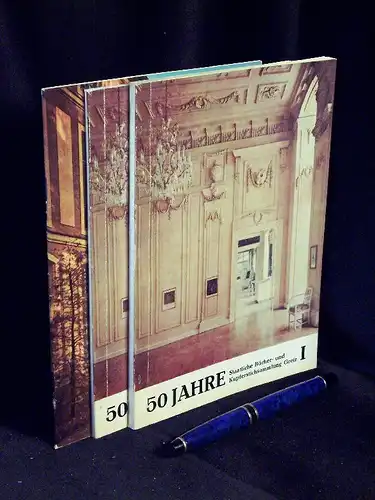 Becker, Werner (Redaktion): 50 Jahre Staatliche Bücher- und Kupferstichsammlung Teil I + II + Das Sommerpalais zu Greiz und seine Kunstschätze (3 Broschüren). 