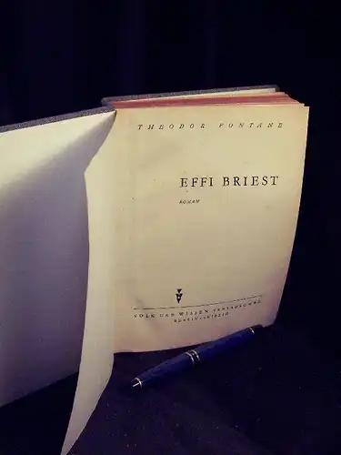 Fontane, Theodor: Effi Briest - Roman -  LAGERRÄUMUNG. 