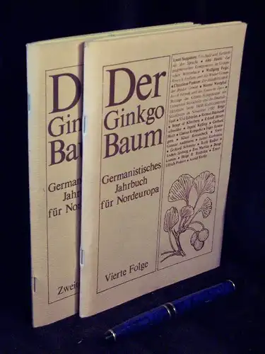 Hahn, Martin und Frank-MIchael Kirsch (Herausgeber): Der Ginko Baum - Germanistisches Jahrbuch für Nordeuropa (Gingkobaum 2 Hefte) - Zweite + Vierte Folge -  LAGERRÄUMUNG. 