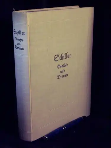 Schiller, Friedrich von: Schillers Gedichte und Dramen - Im Auftrage des Schwäbischen Schillervereins -  LAGERRÄUMUNG. 