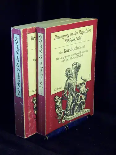 Karsunke, Ingrid und Karl Markus Michel (Herausgeber): Bewegung in der Republik 1965-1984 - Eine Kursbuch-Chronik - Band 1+2 - 1. Band: Aufbruch und Rollback, 2. Band: Neue Bewegung und Wiederkehr des Alltags -  LAGERRÄUMUNG. 