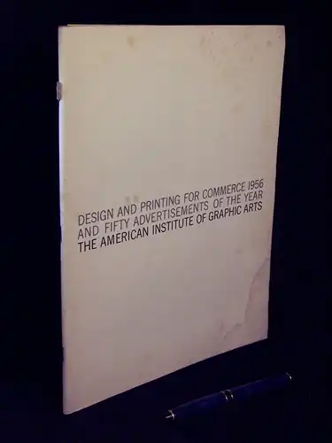 AIGA: Design and printing for commerce 1956 and fifty advertisements of the year. 