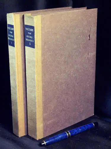Brandes, Georg: Voltaire. Erster und Zweiter Band. (2 Bände) -  LAGERRÄUMUNG. 