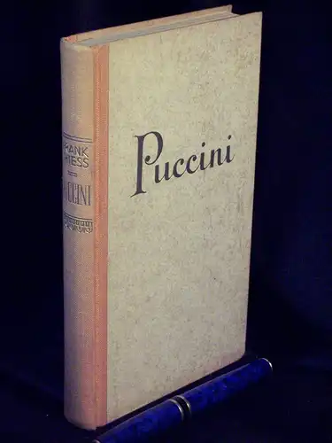 Thiess, Frank: Puccini - Versuch einer Psychologie seiner Musik -  LAGERRÄUMUNG. 