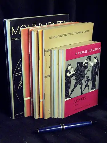 (Sammlung) Altsprachliche Textausgaben + Monumenta  (13 Hefte)   Cornelius Tacitus: Germania + P. Vergilius Maro: Aeneis. Auswahl. Text. + P. Vergilius Maro: Aeneis.. 