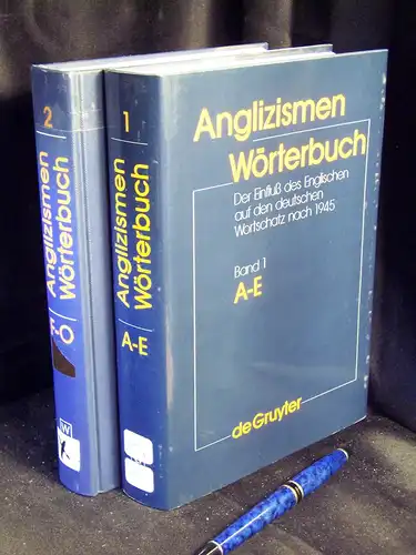 Carstensen, Broder (Begründer) sowie Ulrich Busse: Anglizismen-Wörterbuch - der Einfluß des Englischen auf den deutschen Wortschatz nach 1945 - Band 1-3 (komplett). 