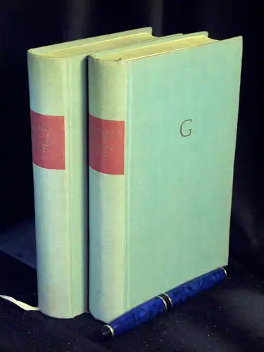 Hoyer, Walter (Zusammenstellung): Goethes Leben dokumentarisch - erster + zweiter Band -  LAGERRÄUMUNG. 