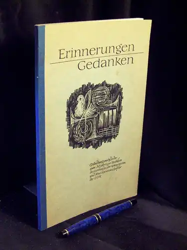 Kynaß, Hans-Joachim (Herausgeber): Erinnerungen Gedanken - Gründungsmitglieder zum 30-jährigen Bestehen des Verbandes der Komponisten und Musikwissenschaftler der DDR -  LAGERRÄUMUNG. 