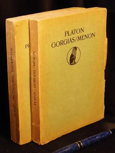 Platon: Platons Gorgias / Menon +  Protagoras/ Theaitetos (2 Bände). 