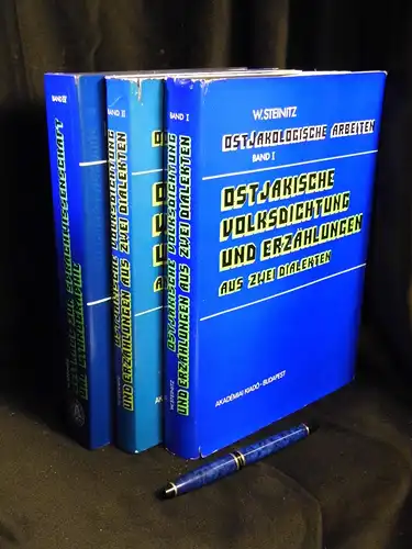 Steinitz, Wolfgang: Ostjakologische Arbeiten. Band I II, IV (3 von 4 Bänden)   Band I: Ostjakische Volksdichtung und Erzählungen aus zwei Dialekten:  Texte.. 