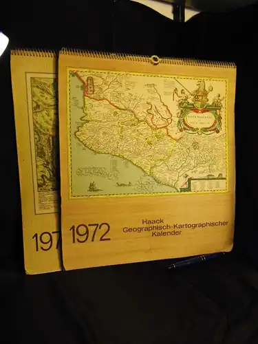 Horn, Werner: Haack Geographisch-Kartographischer Kalender 1972 + 1973 -  LAGERRÄUMUNG. 