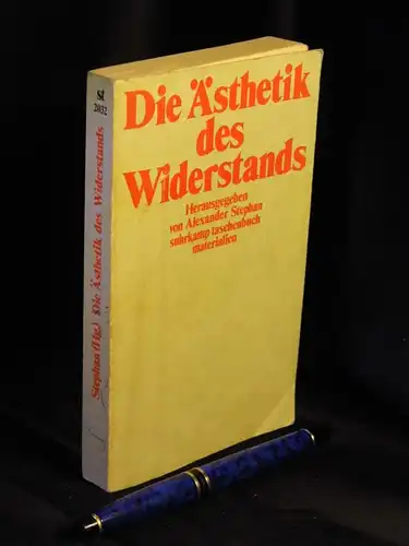 Stephan, Alexander (Herausgeber): Die Ästhetik des Widerstands - aus der Reihe: st suhrkamp taschenbuch - Band: 2032. 
