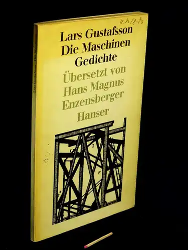 Gustafsson, Lars: Die Maschinen - Gedichte -  LAGERRÄUMUNG. 