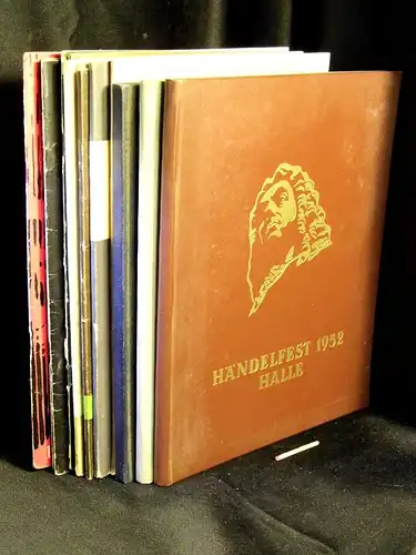 Händelfestkomitee (Herausgeber): Händelfest 1952 + 1953 + Händelfestspiele 1954 + 1961-1970 (13 Bände) - Festschrift. [1.] - [3.] + 10.-19. Händel-Festspiele. 