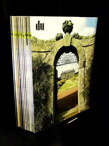 Conzett, Reto (Herausgeber): Du. Europäische Kunstzeitschrift. 1977. H. 1-12. Nr. 431-442. - Schottlands Great Hauses + Tutenchamun + Die Fayencensammlung Springer + Jean Tinguely: Was...