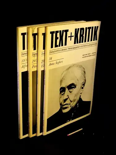 Arnold, Heinz Ludwig (Herausgeber): (Sammlung) Text + Kritik. Zeitschrift für Literatur. (5 Bücher)   Alfred Döblin + Peter Handke + Elias Canetti + Anna.. 