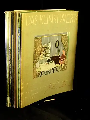 Reindl, L.E. und Leopold Zahn (Schriftleitung): Das Kunstwerk. Heft 2-7, 10/11 (7 Hefte) - Eine Monatsschrift über alle Gebiete der bildenden Kunst. 