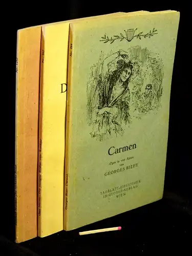 Tageblatt-Bibliothek im Globus-Verlag. (3 Hefte) - Otto Nicolai: Die lustigen Weiber von Windsor. + Friedrich Smetana: Die verkaufte Braut. + Georges Bizet: Carmen. 