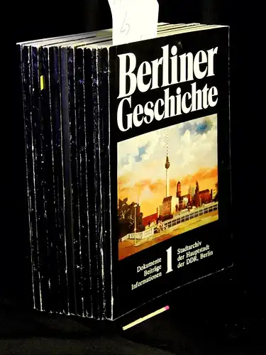 (Sammlung) Berliner Geschichte (11 Bände) - Dokumente, Beiträge, Informationen -  LAGERRÄUMUNG. 