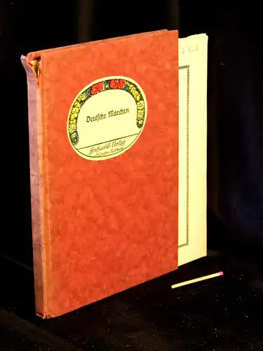 Laßleben, J.B. (Herausgeber): Deutsche Märchen - Erster Band - aus der Reihe: Hochwald-Jugendbücher -  LAGERRÄUMUNG. 