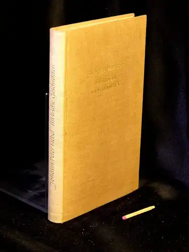 Hebel, Johann Peter: Biblische Geschichten -  LAGERRÄUMUNG. 