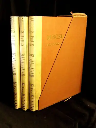 Deutsche Akademie der Wissenschaften zu Berlin (Herausgeber): Miscellanea Academica Berolinensia, Band I+II (in 3 Büchern)   Gesammelte Abhandlungen zur Feier des 250jährigen Bestehens der.. 