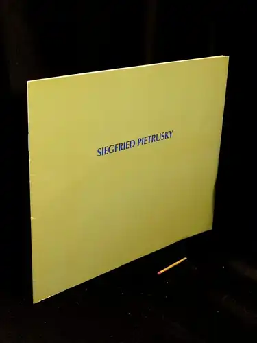 Stadt Langenhagen (Herausgeber): Siegfried Pietrusky - V. Bildhauersymposium Langenhagen -  LAGERRÄUMUNG. 