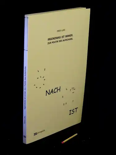 Luks, Fred: Irgendwas ist immer. - Zur Politik des Aufschubs. - (Weltrettungs-ABC 2012). 