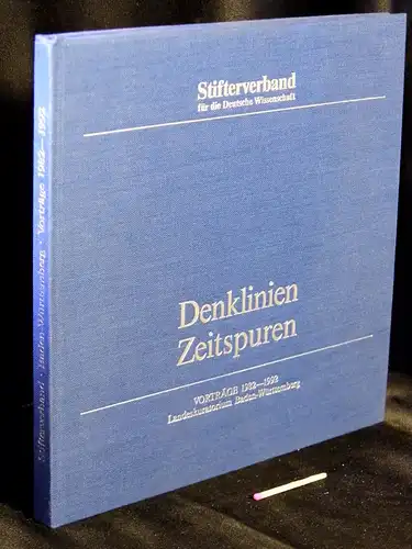 Adolff, Peter und Horst Niemeyer (Herausgeber): Denklinien Zeitspuren - Vorträge 1982-1992 Landeskuratorium Baden-Württemberg -  LAGERRÄUMUNG. 